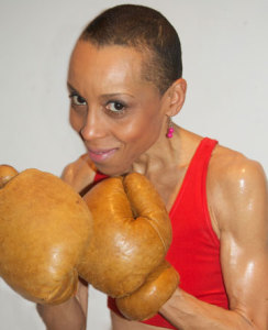 Andrea enlisted a boxing trainer and went into the ring as part of her research for her award-winning novel, Bird in a Box. 