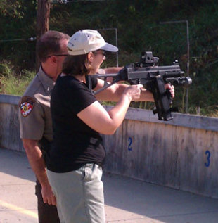 CJ Lyons takes learning about her craft seriously. As a crime novelist, she learns what it's like to handle guns.